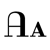 Serif font example
