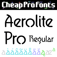 Aerolite Pro Regular by Jan Paul (digitized by Brian Kent)