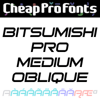 Bitsumishi Pro Medium Oblique by Levente Halmos