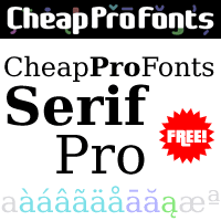 CheapProFonts Serif Pro