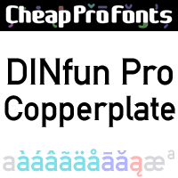 DINfun Pro Copperplate by Roger S. Nelsson