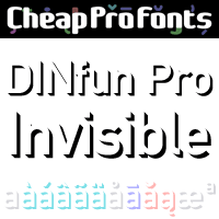 DINfun Pro Invisible by Roger S. Nelsson