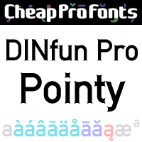 DINfun Pro Pointy by Roger S. Nelsson