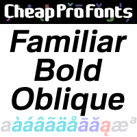 Familiar Pro Bold Oblique