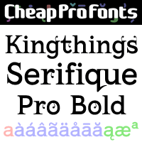 Kingthings Serifique Pro Bold