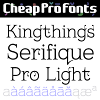 Kingthings Serifique Pro Light