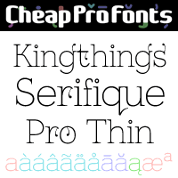 Kingthings Serifique Pro Thin