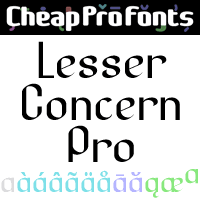 Lesser Concern Pro by Ray Larabie