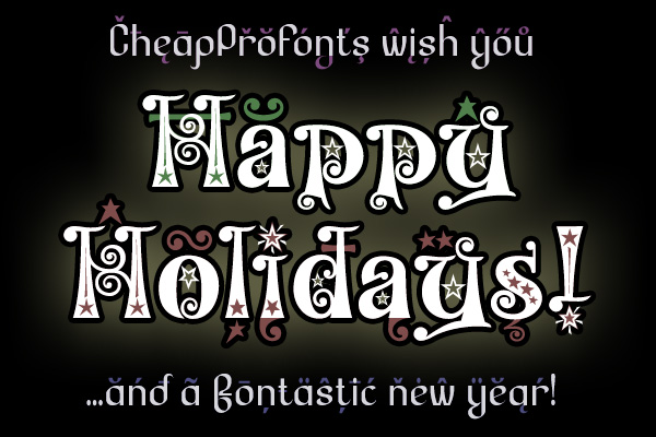 CheapProFonts Seasons Greetings 2008