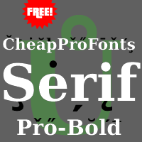 CheapProFonts Serif Pro - Bold Promo Picture