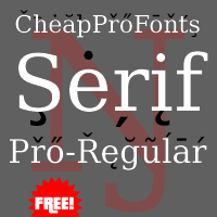 CheapProFonts Serif Pro - Regular Promo Picture