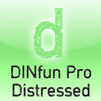 DINfun Pro Distressed by Roger S. Nelsson