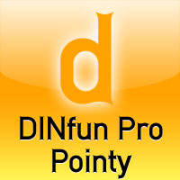 DINfun Pro Pointy by Roger S. Nelsson