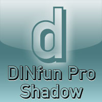 DINfun Pro Shadow by Roger S. Nelsson