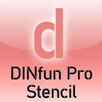 DINfun Pro Stencil by Roger S. Nelsson